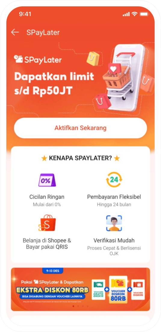 SPayLater app interface